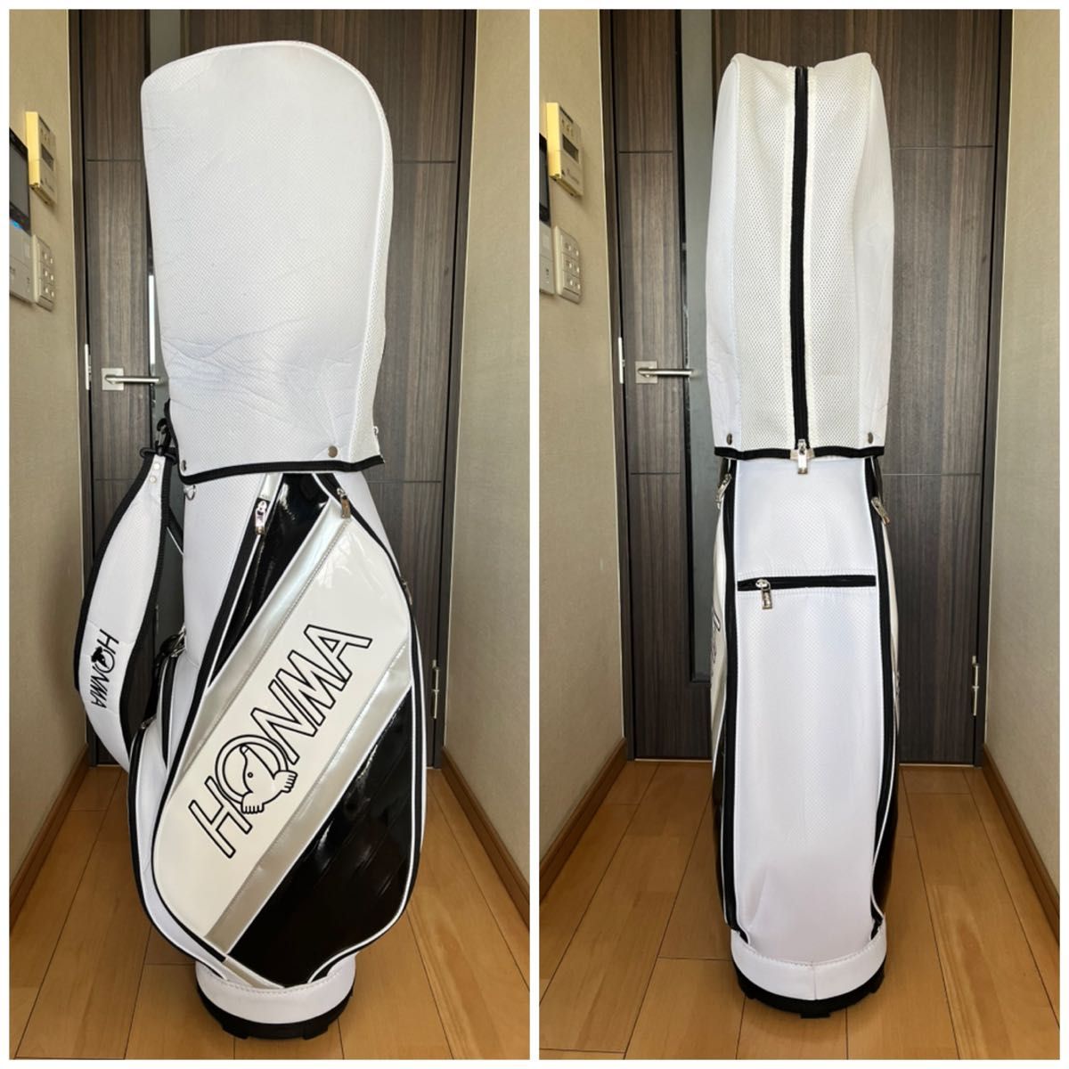 美品 ホンマゴルフ HONMA キャディバッグ 9型 ホワイト 2024年モデル