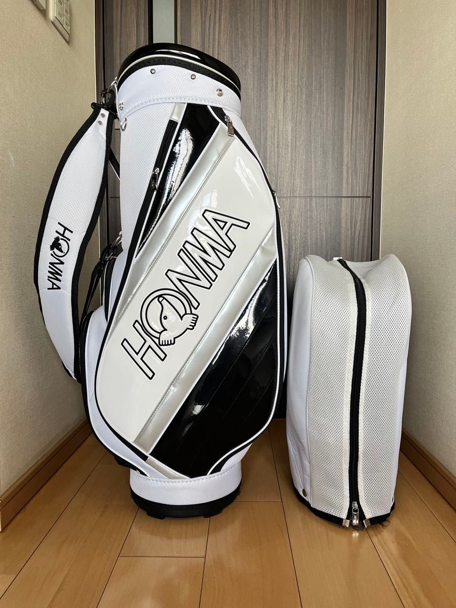 美品 ホンマゴルフ HONMA キャディバッグ 9型 ホワイト 2024年モデル