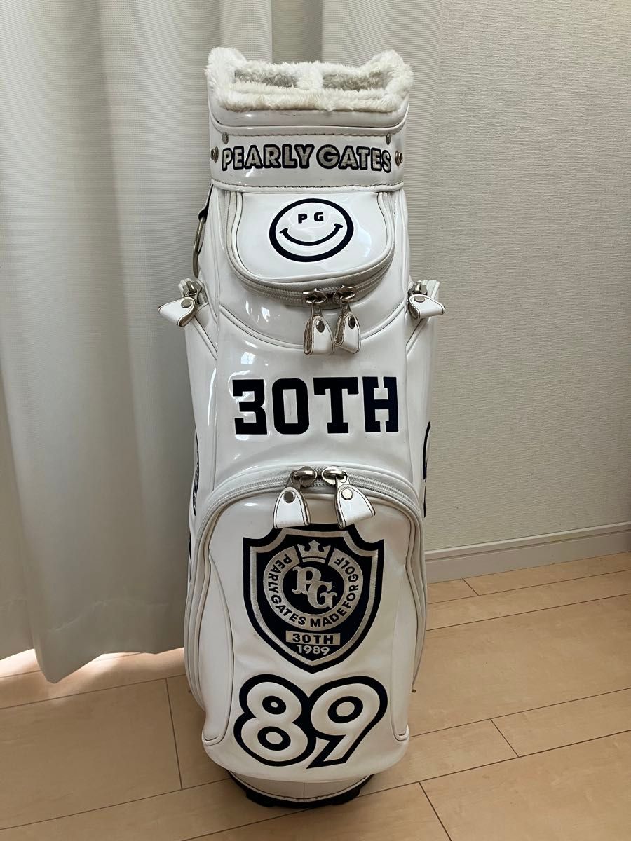 パーリーゲイツ キャディバッグ 30周年限定 ホワイト ネイビー ゴルフ