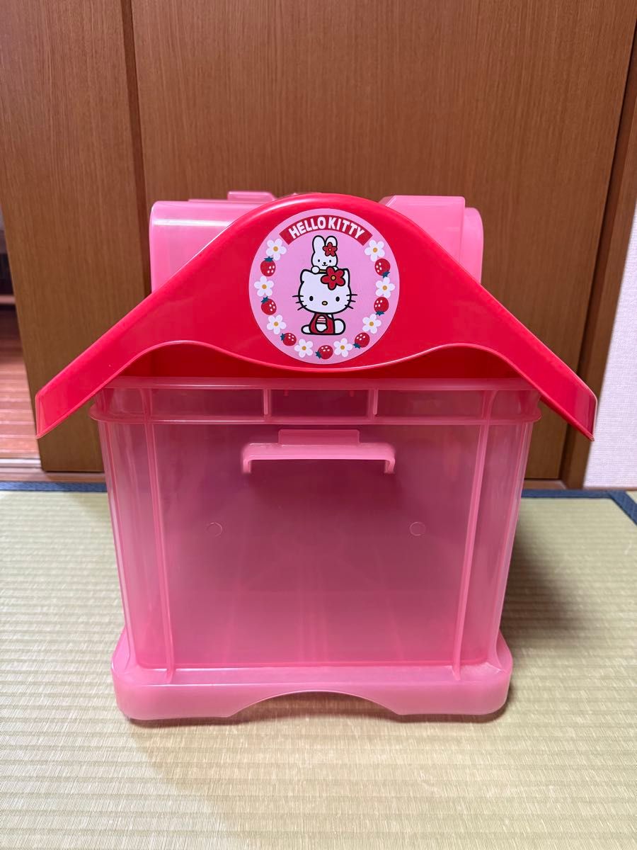 サンリオ ハローキティ 収納ケース おもちゃ箱 レトロ 当時物 収納