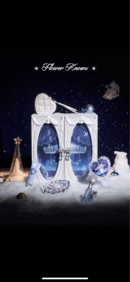 フラワーノーズ クリスマス限定3点セット ミラー&ハンドクリーム