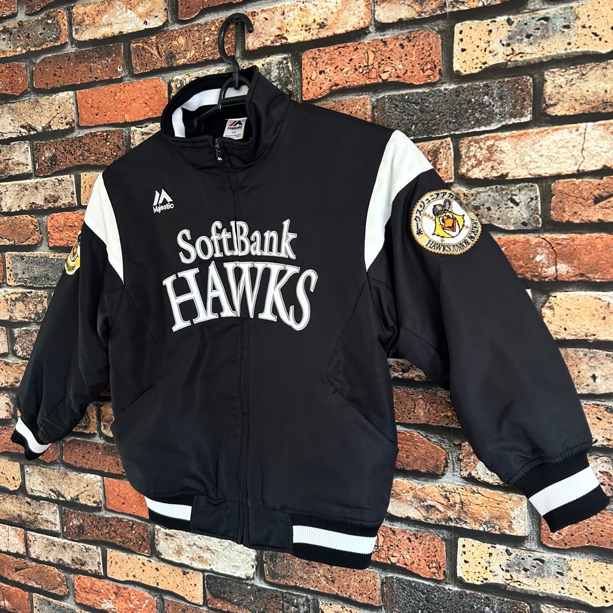 美品 野球 福岡ソフトバンクホークス グランドコート majestic 150