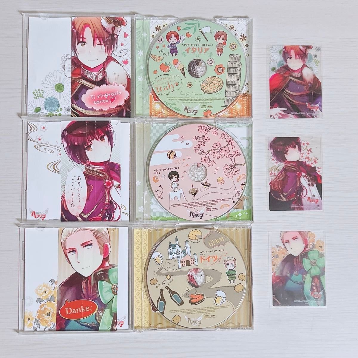 ヘタリア キャラクターCD II 全8巻セット 特典BOX 帯 クリアカード付き
