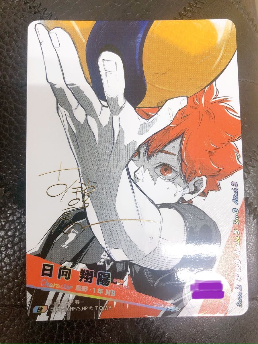 ハイキュー バボカ BREAK 日向翔陽 シリアルナンバー入 サイン 極 ワン