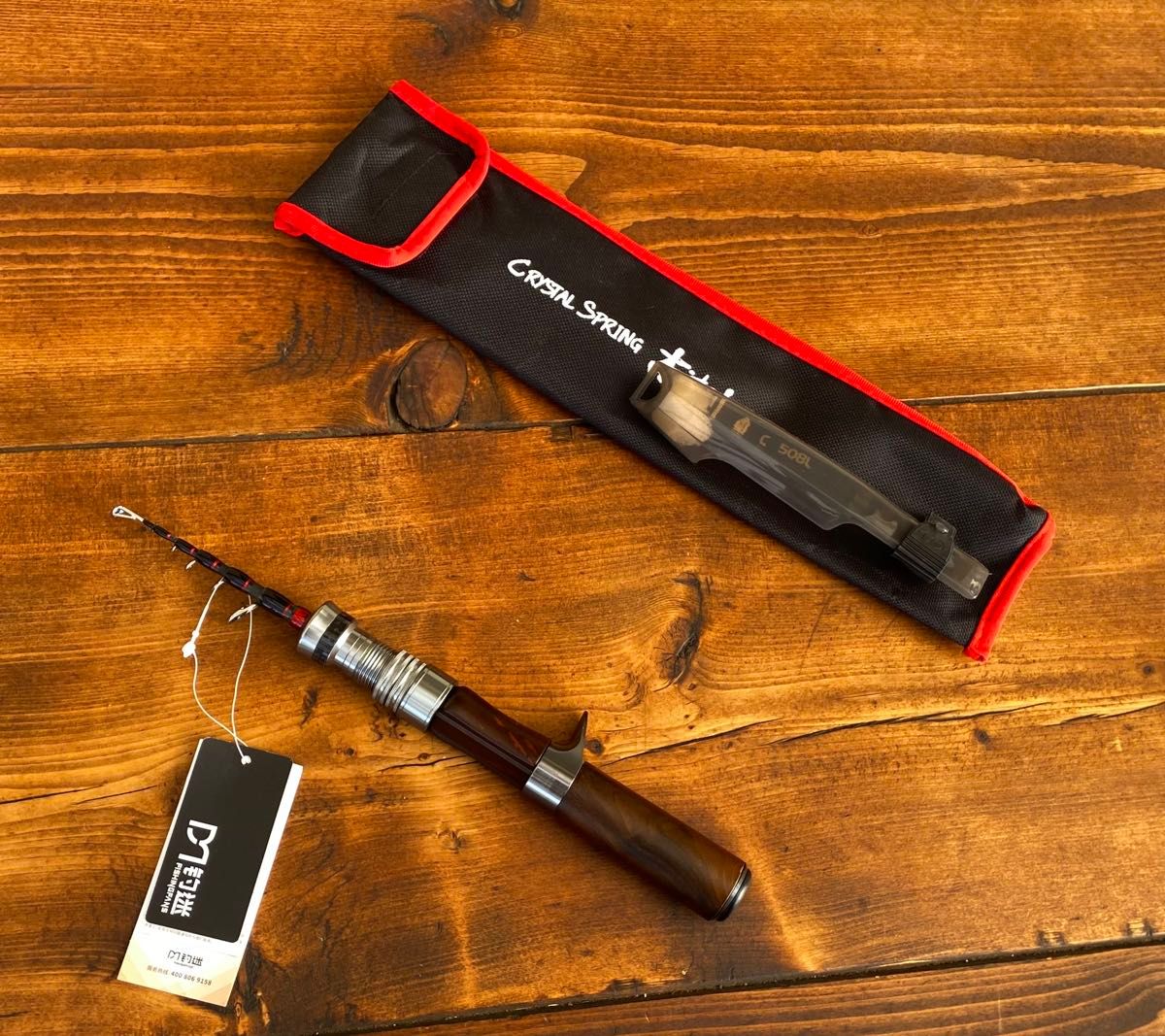 新品未使用 C508L トラウトロッド テレスコロッド ベイト ウッド