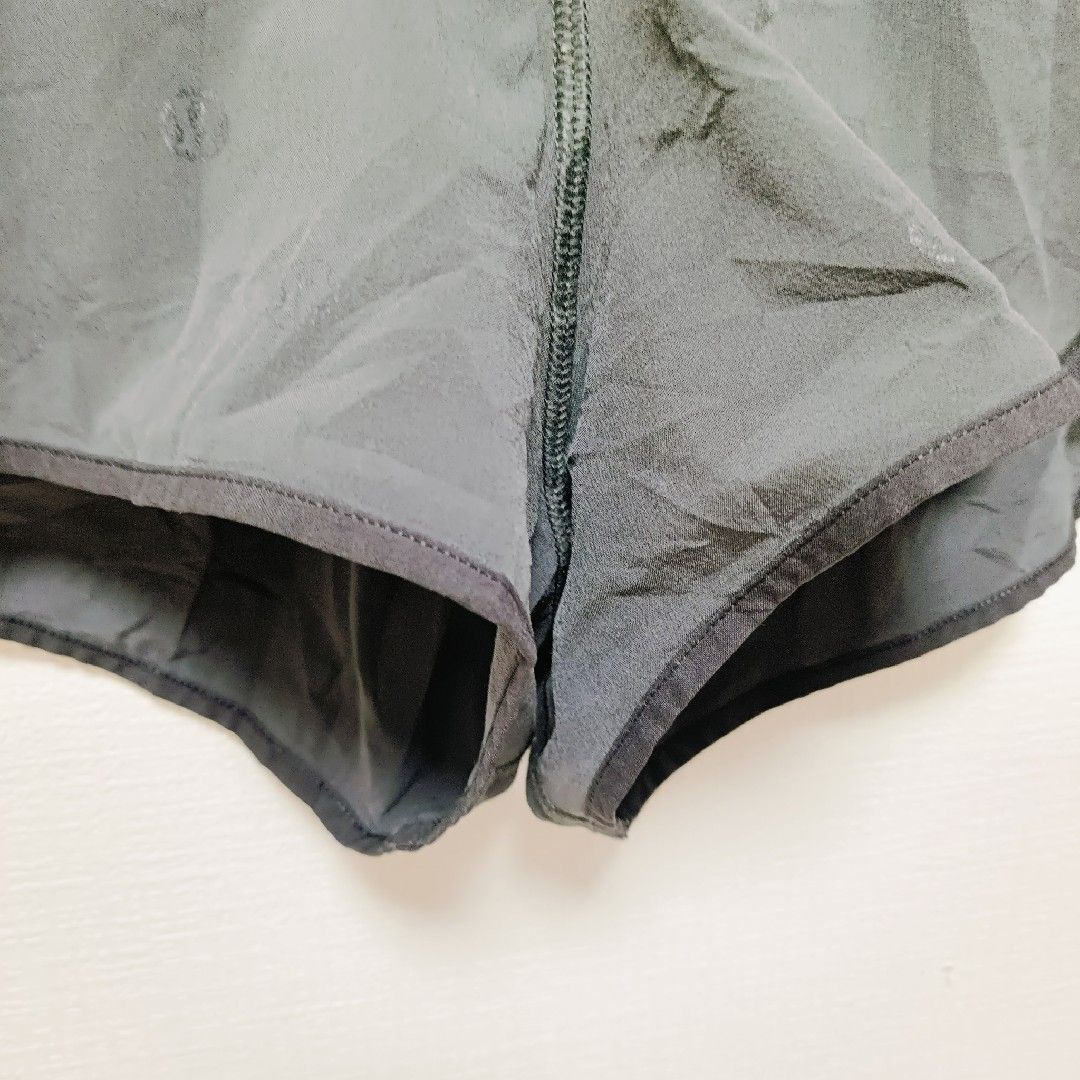 海外古着】lululemon グレー スポーツショートパンツ 伸縮性ウエスト