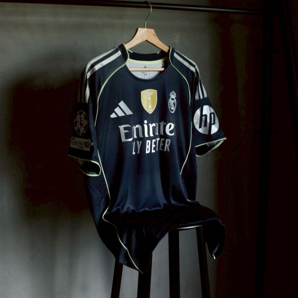 レアルマドリード 25/26 アウェイ ユニフォーム CL仕様 フルパッチ