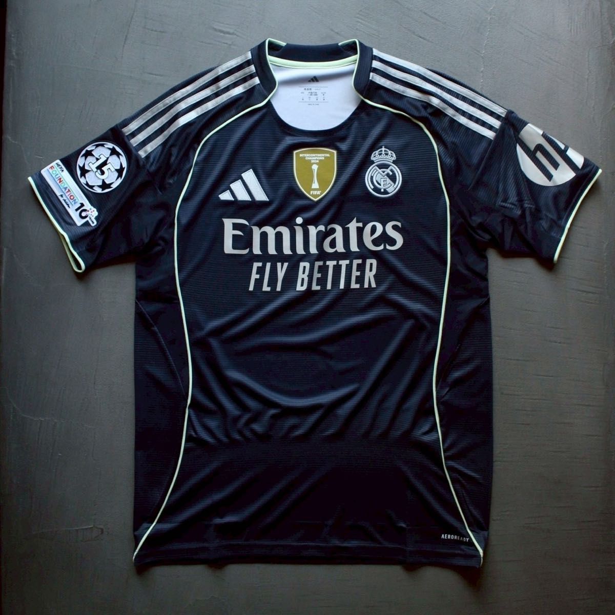 レアルマドリード 25/26 アウェイ ユニフォーム CL仕様 フルパッチ