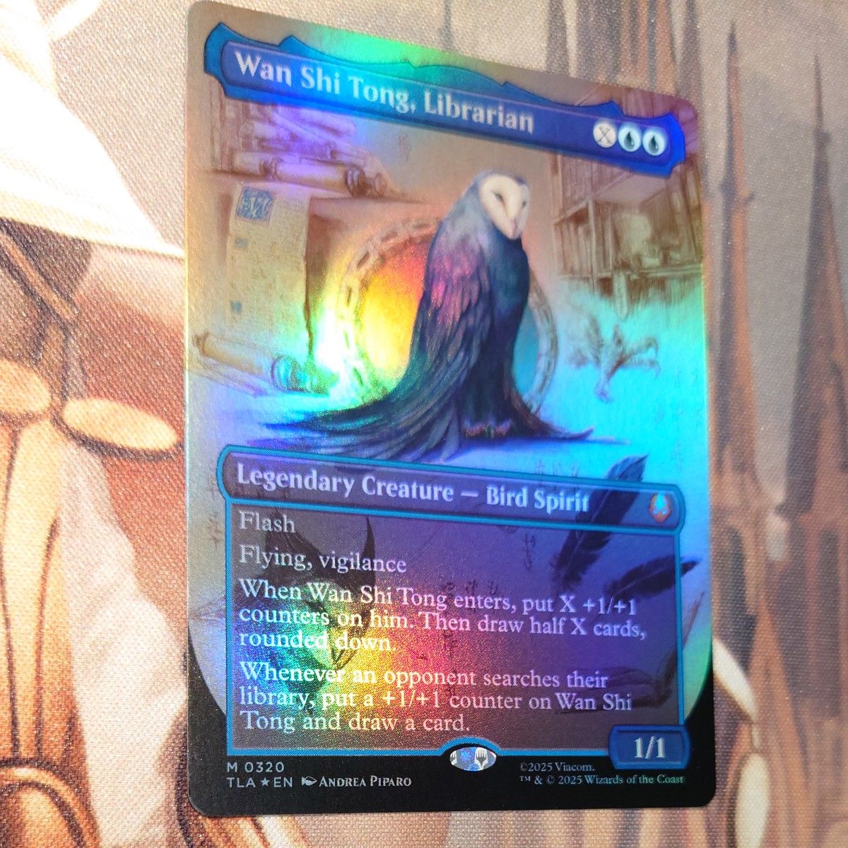 MTG 司書 ワン・シートン / Wan Shi Tong Librarian ボーダレス Foil