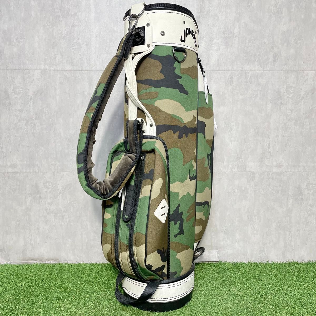 超希少】JONES×BEAMS キャディバッグ ゴルフバッグ 迷彩柄 ジョーンズ