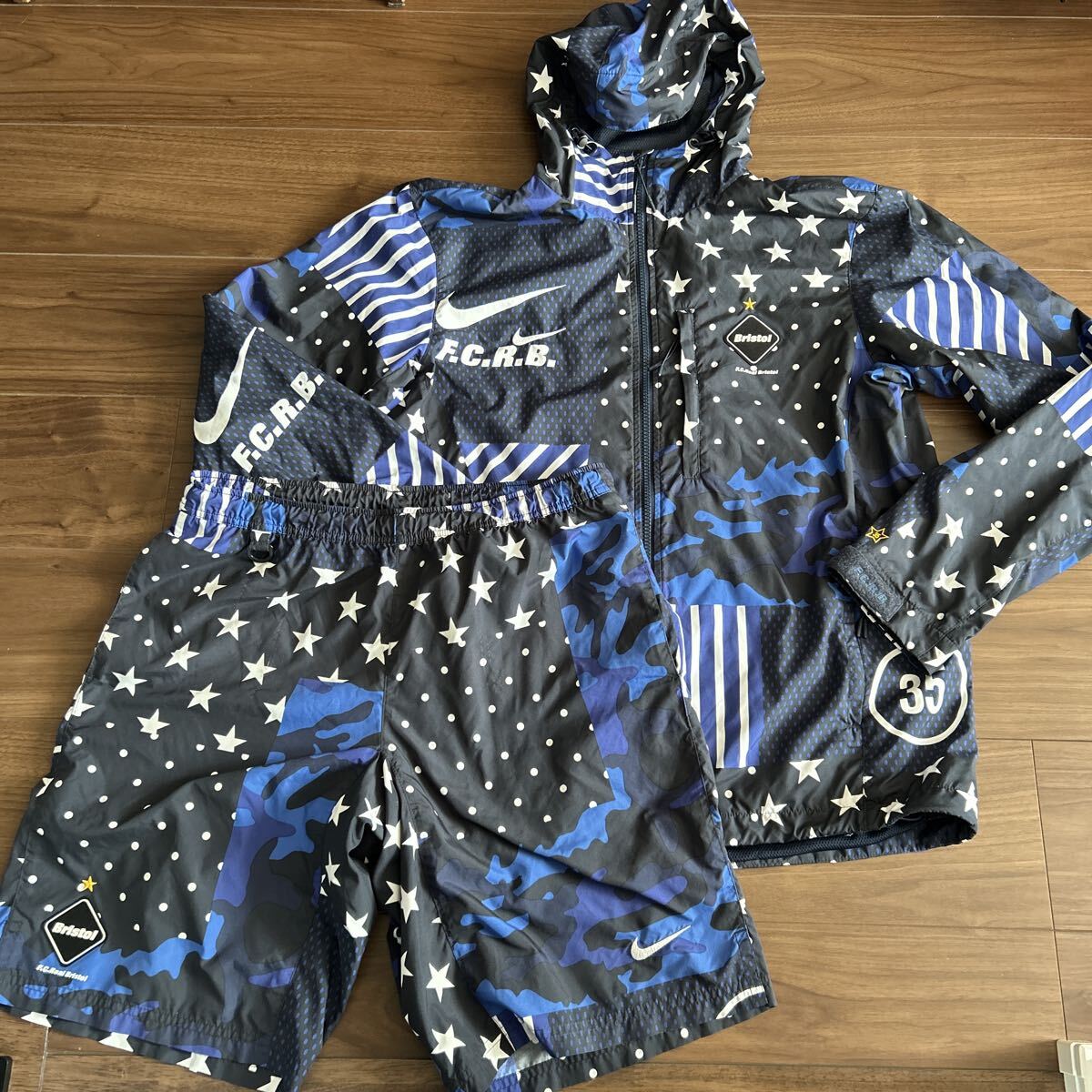 FCRB×NIKE】WOVEN PRACTICE JACKET PANTS M 正規 極美品 / F C R B