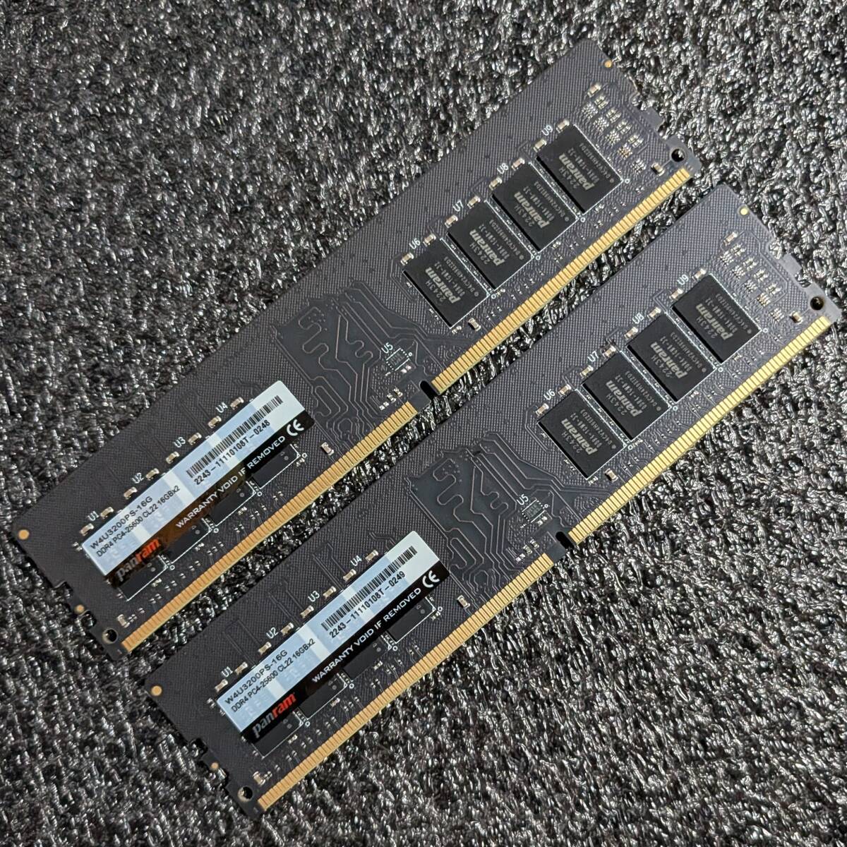 DDR4メモリ 32GB(16GB2枚組) CFD Panram W4U3200PS-16G [DDR4-3200 PC4