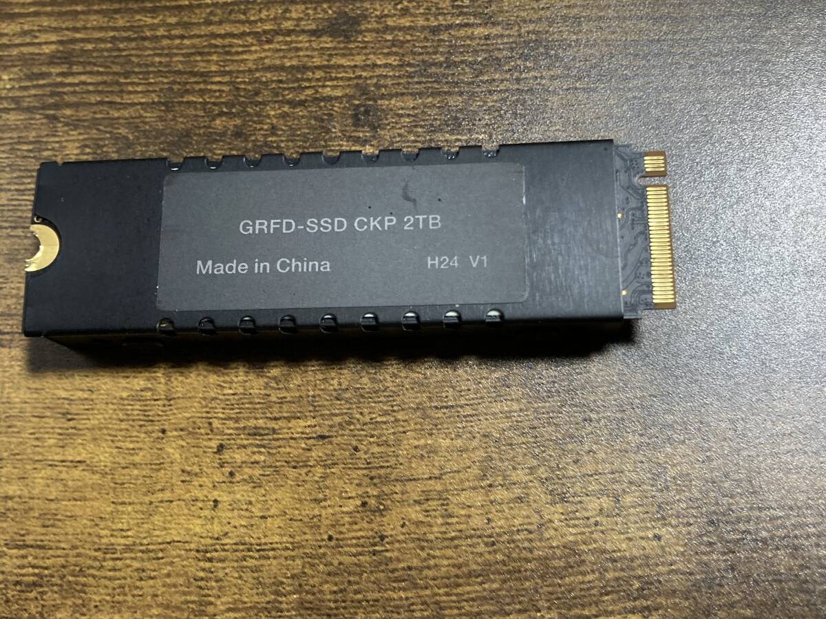 PS5専用 M 2 SSD 2TB ヒートシンク搭載 (型番GRFD-SSD CKP 2TB