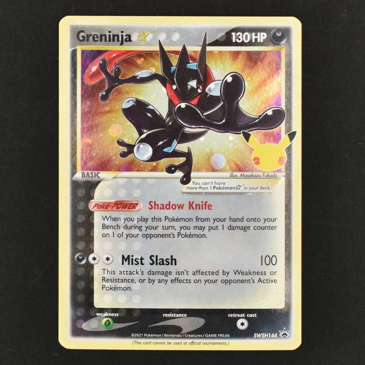 Greninja Gold Star SWSH144 Promo Holo ゲッコウガ ホロ 英語版 25th