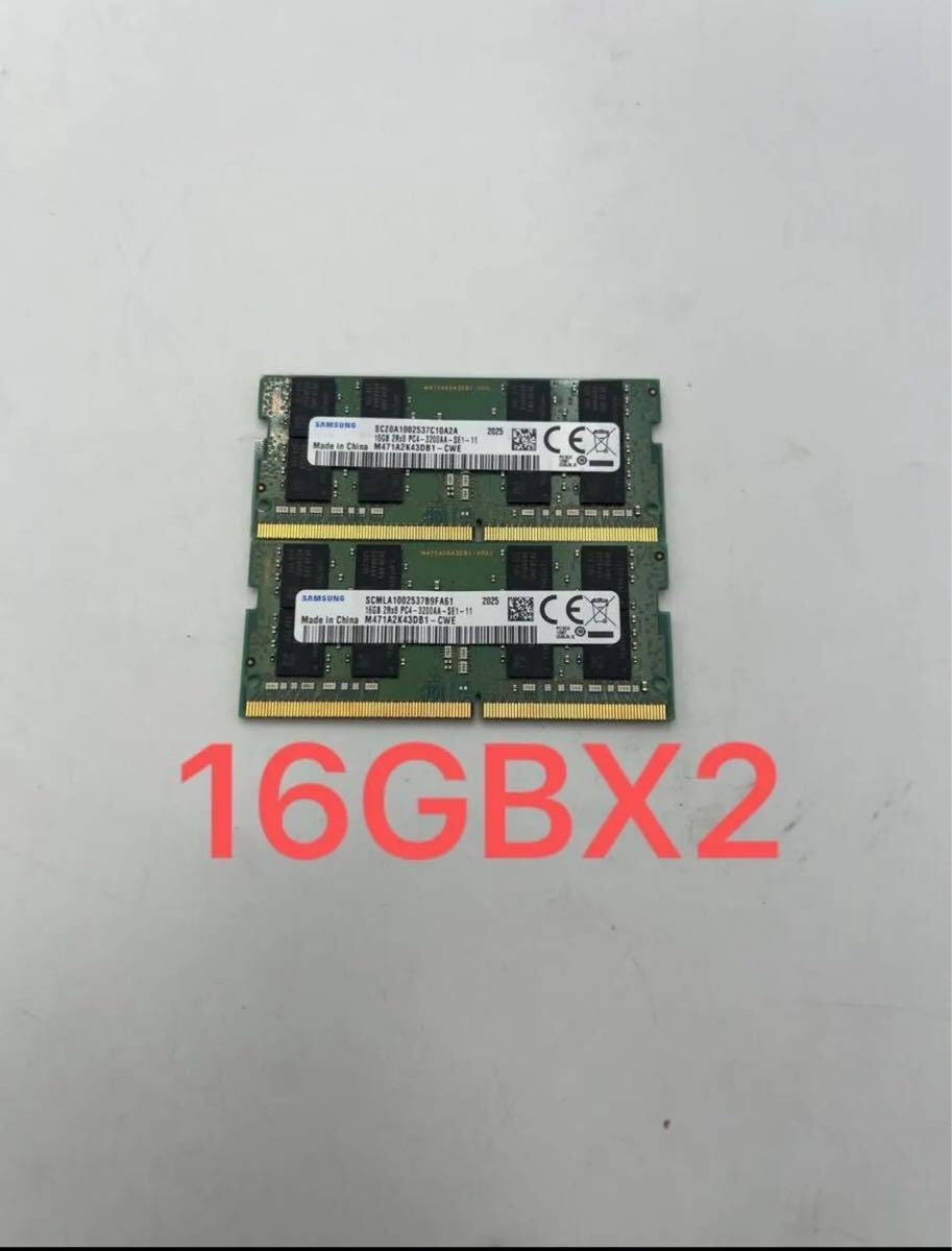 サムスン2RX8 PC4-3200AA-SE1-11 オファー 16GB×2 楽天市場】SAMSUNG