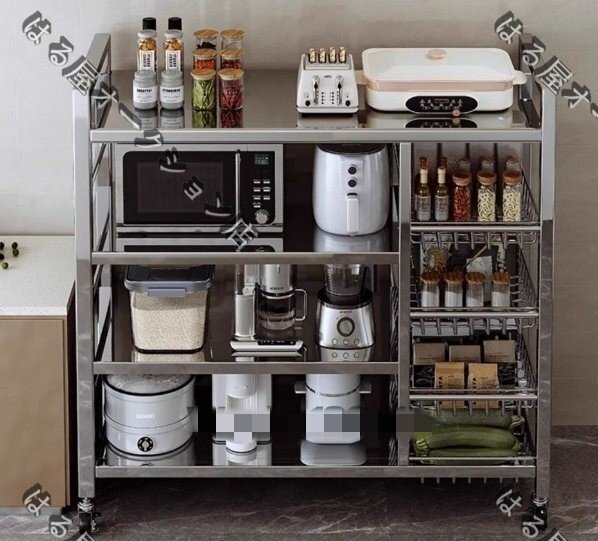 多層ステンレスキッチン野菜バスケット置物棚着地多層家庭用果物野菜