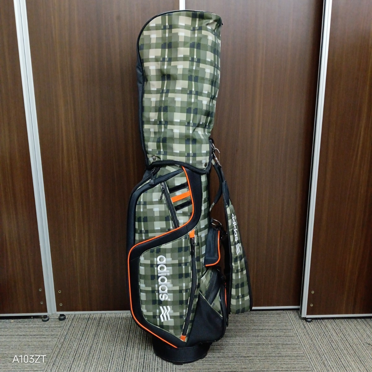 送料無料 良品 adidas アディダス ゴルフ キャディバッグ グリーン