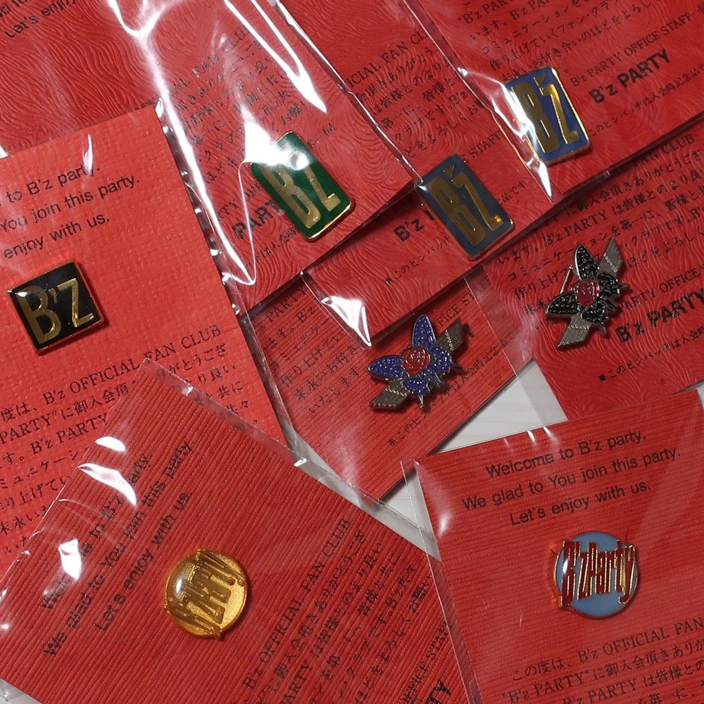 ピンバッジ B'z PARTY ファンクラブ入会記念品 ピンバッチ 初期グッズ