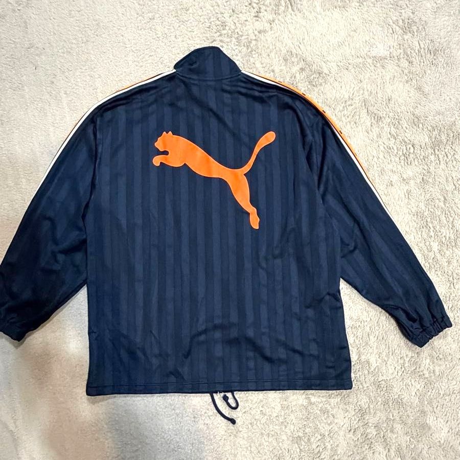 PUMA プーマ メンズ ジャージ 上下セットアップ ネイビー オレンジ 上