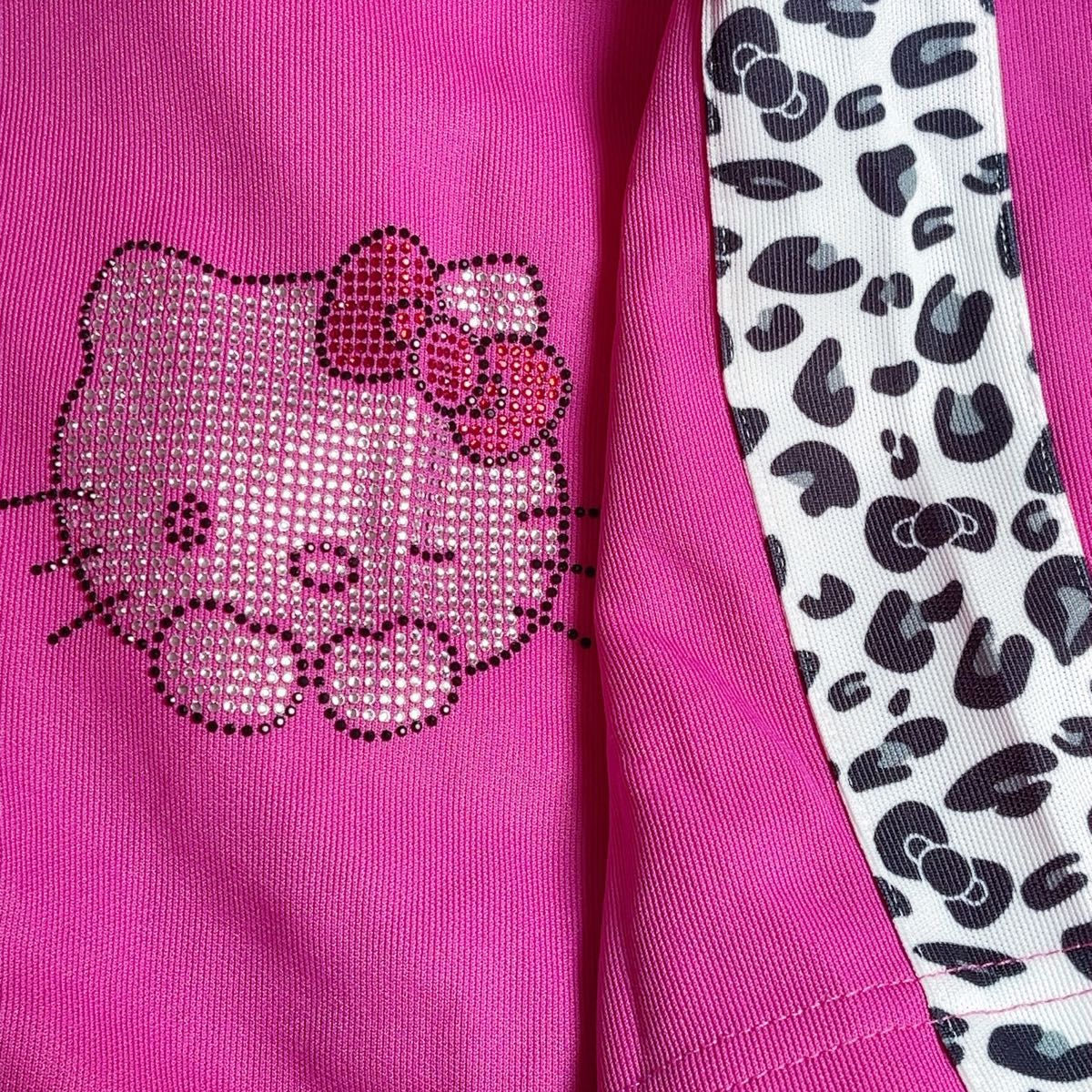 新品 ハローキティ ドンキ限定 半袖 ジャージ上下セット ピンク ヒョウ