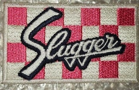 久保田スラッガー グローブラベル ピンク×チェック 未使用ラベル