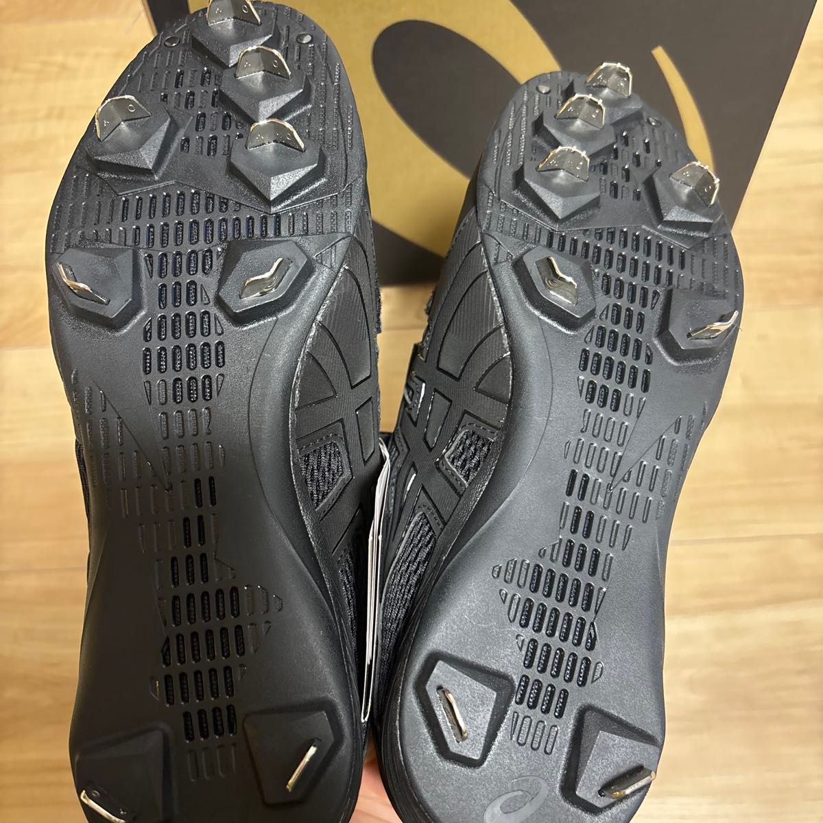 新品 アシックス 野球 スパイク ゴールドステージMG ブラック 25 0