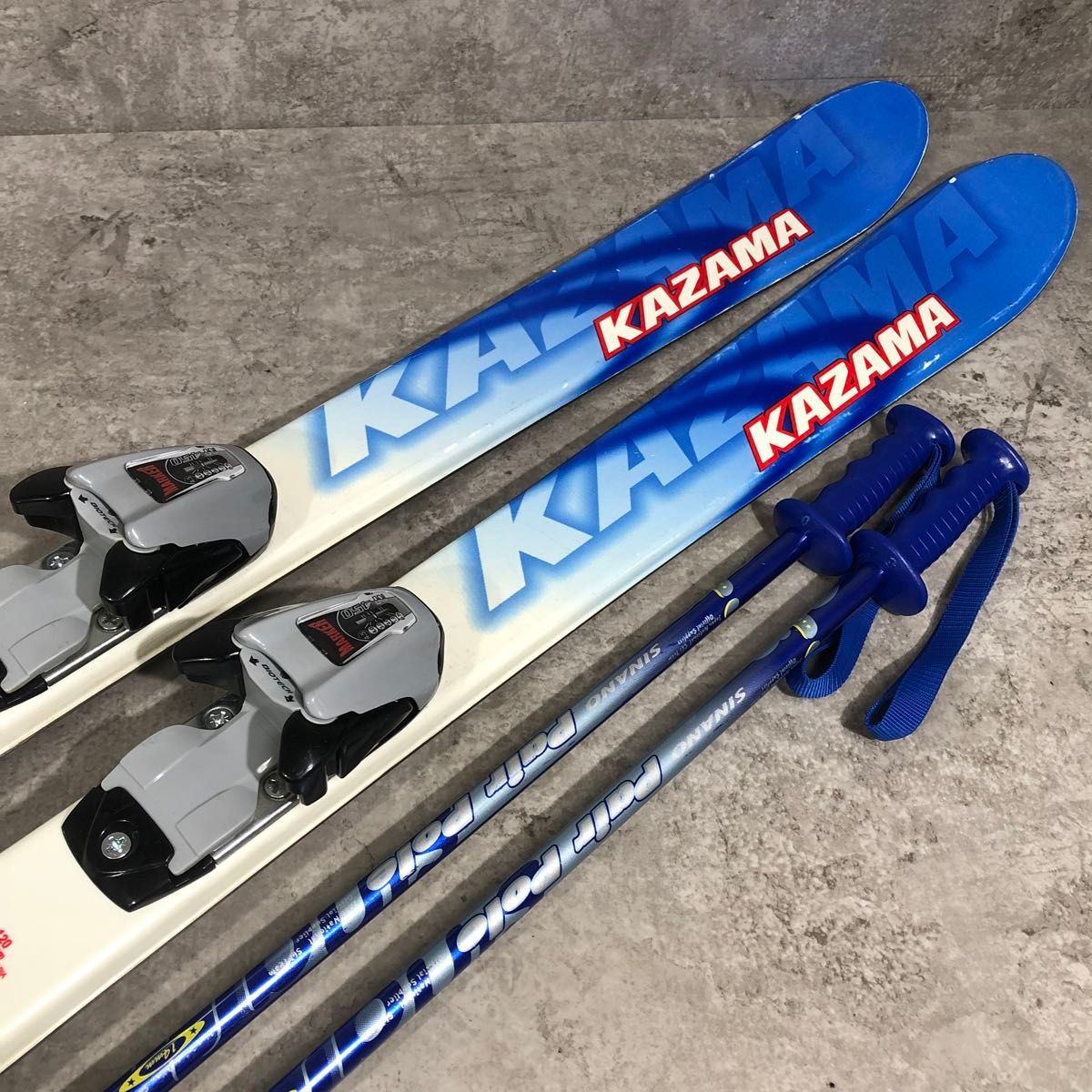 人気 KAZAMA カザマ SPAX 120 ジュニア スキー 4点 セット 即乗り