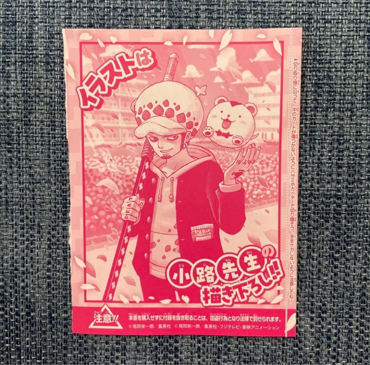 未開封 ワンピース学園 付録 トラファルガー・ロー OP12-106