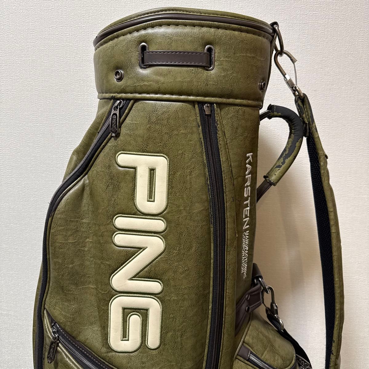 PING ピン キャディバッグ オリーブグリーン色 ゴルフバッグ｜Yahoo
