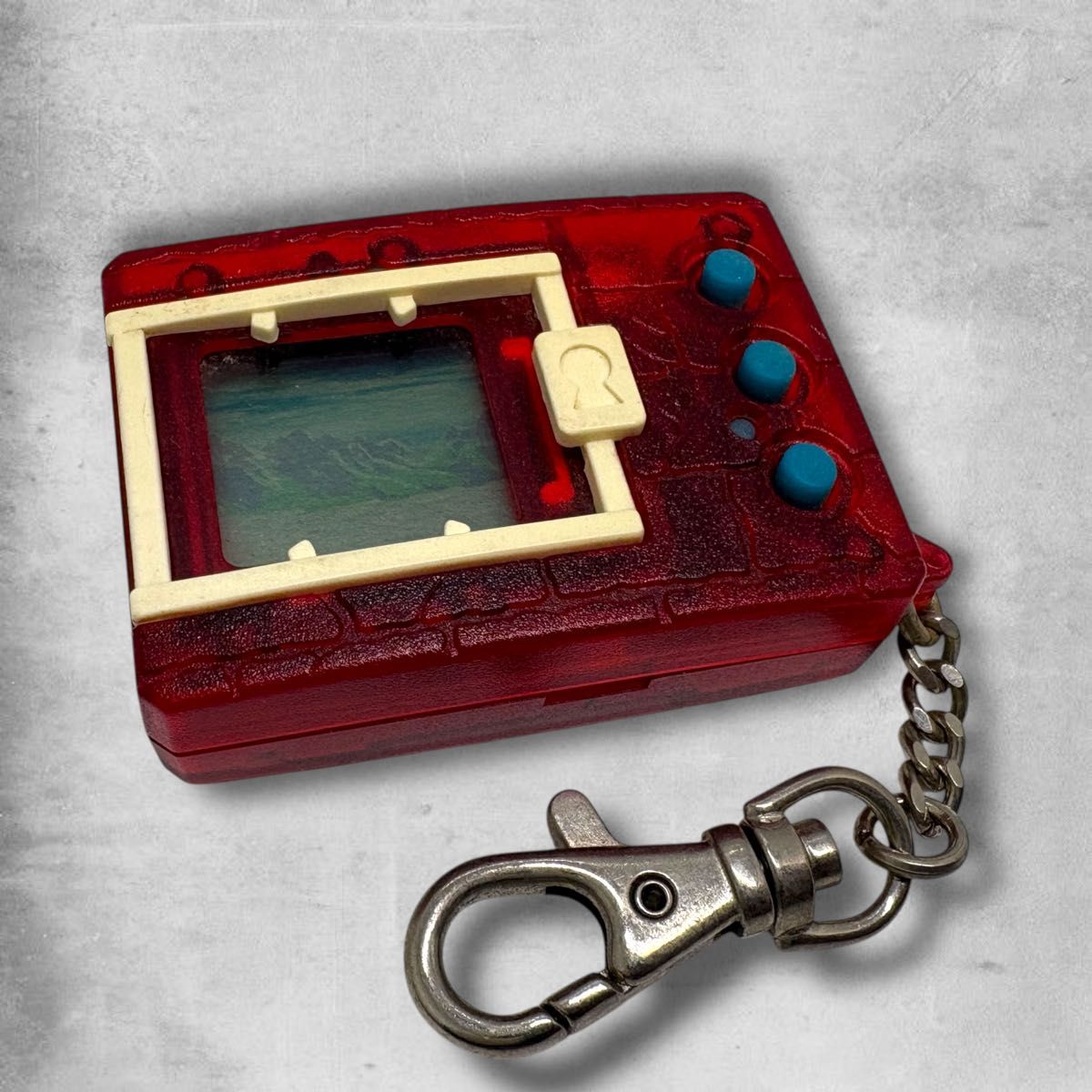 希少 動作品 デジタルモンスター ver 4 クリアレッド 説明書 デジモン