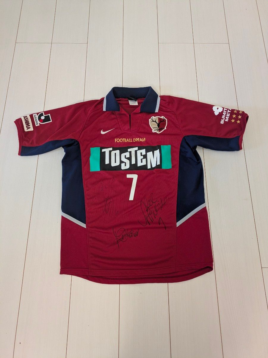 希少 鹿島アントラーズ 2002-2003 ホーム ユニフォーム M｜Yahoo