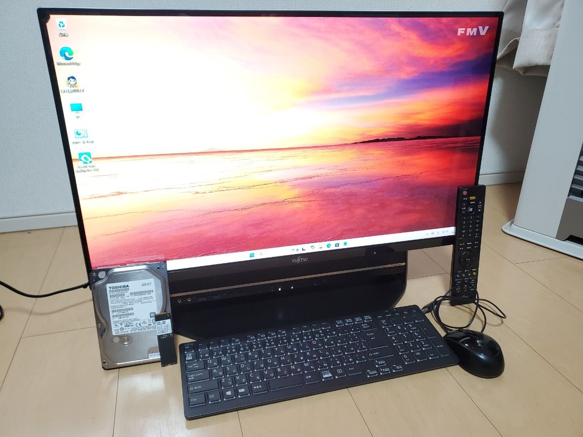 富士通ESPRIMO FH90/i7-7700HQ/M 2SSD256GB/メモリー16GB/BD/DVDS