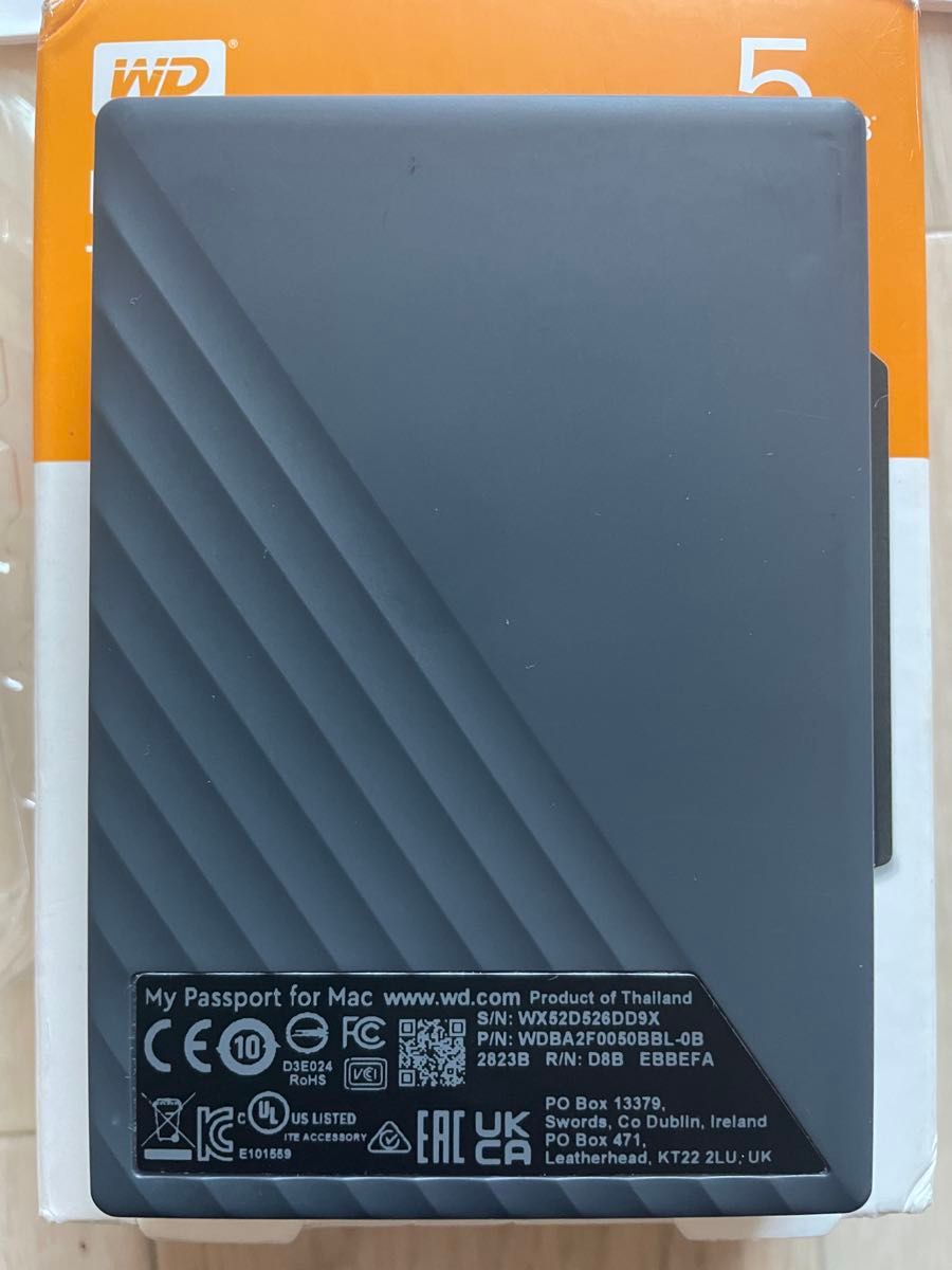 ジャンク品 WD My Passport for Mac 5TB ポータブルハードディスク