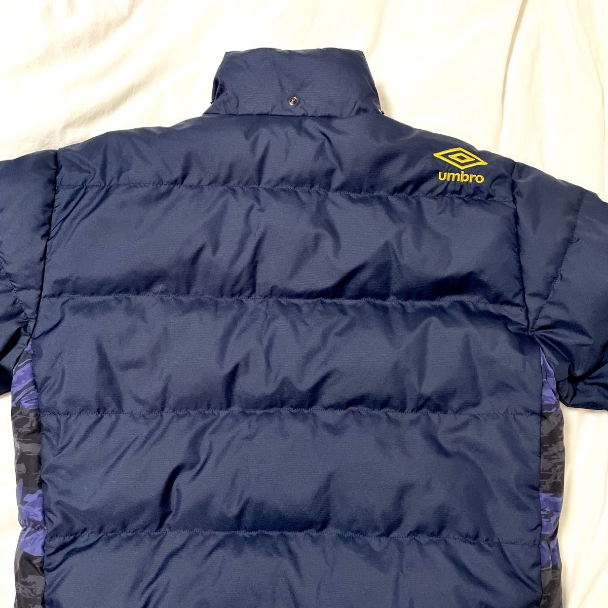 美品 アンブロ 極暖ベンチコート ロングダウンコート 取外しフード 金