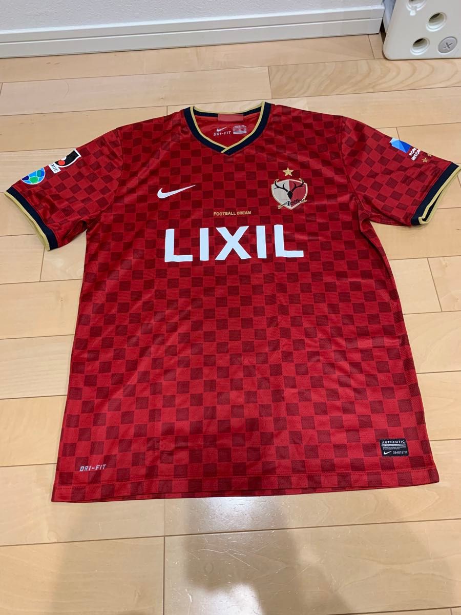 鹿島アントラーズ XL ユニフォーム LIXIL NIKE DRI-FIT レッド 鹿島