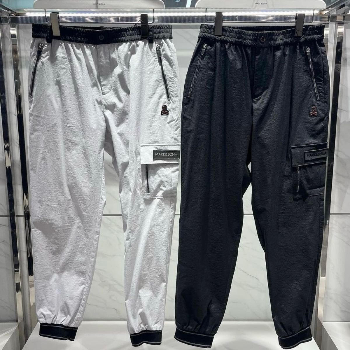 即発送】ゴルフ マークアンドロナ MARK&LONA メンズ パンツ（グレー