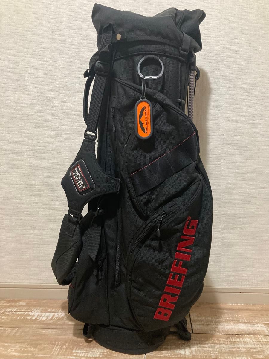 BRIEFING ブリーフィング キャディバッグ ゴルフバッグ 黒 サン