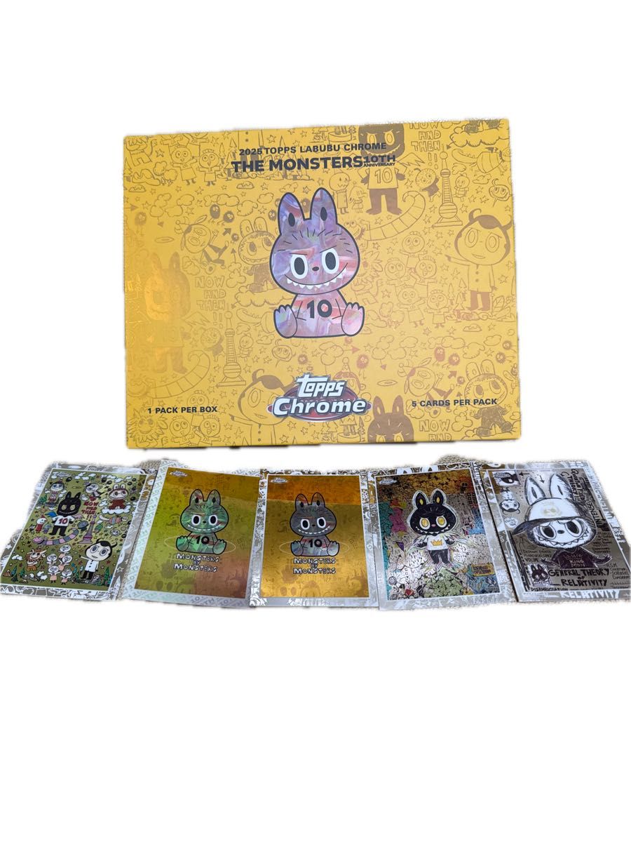 2025 TOPPS LABUBU CHROME THE MONSTERS 10TH ANNIVERSARY BOX｜Yahoo