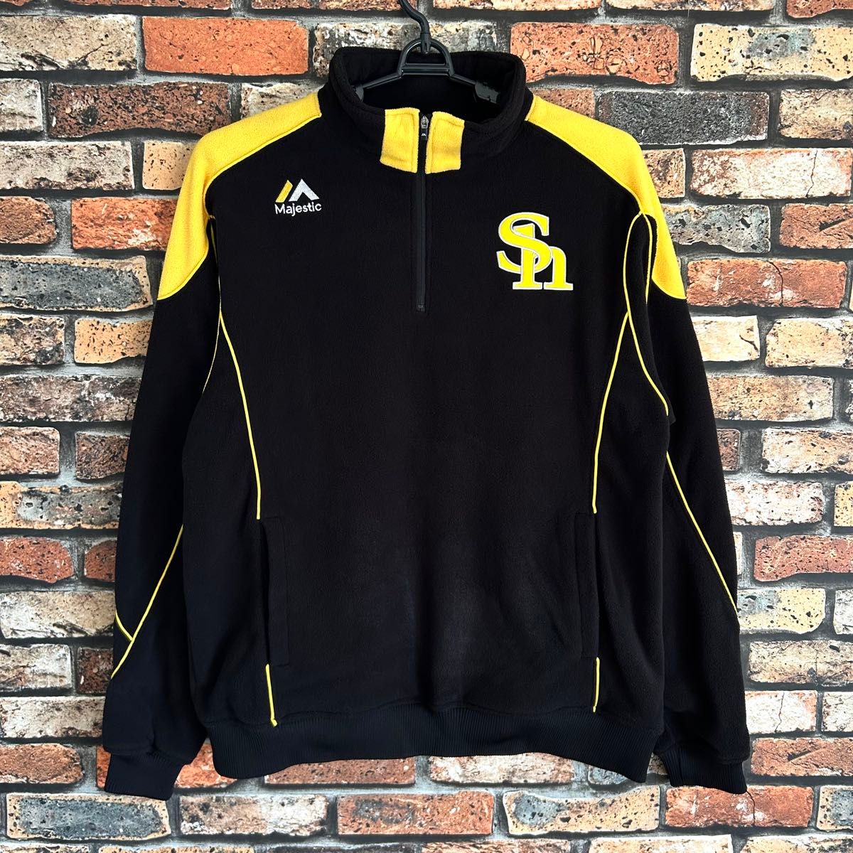 野球 福岡ソフトバンクホークス フリース majestic ジャケット