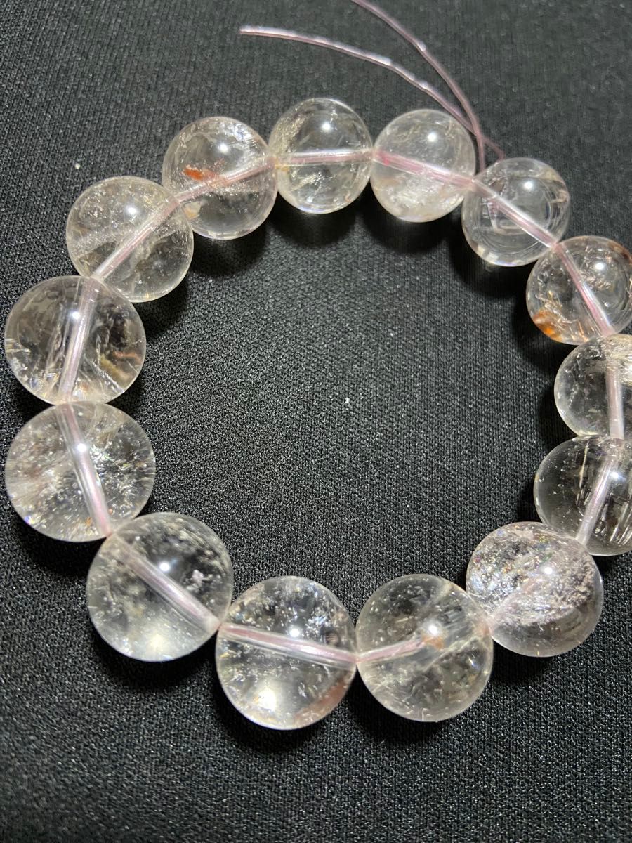 大玉 ピンクアゼツライト 15ミリ ブレスレット 虹入り｜Yahoo!フリマ