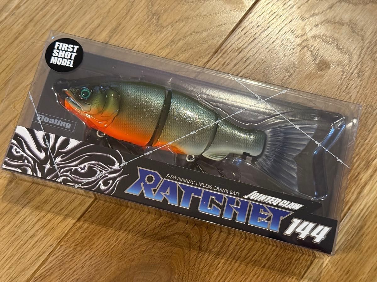 ガンクラフト ジョインテッドクローラチェット144新品 激レアピラニア
