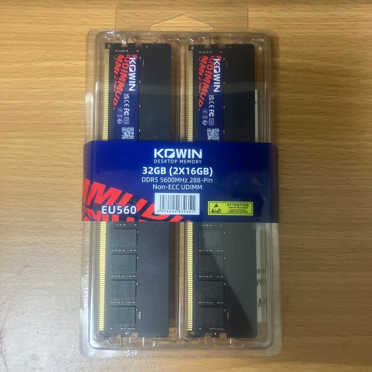 新品未開封】KOWIN DDR5 5600 メモリ EU560 32GB（16GB×2）｜Yahoo