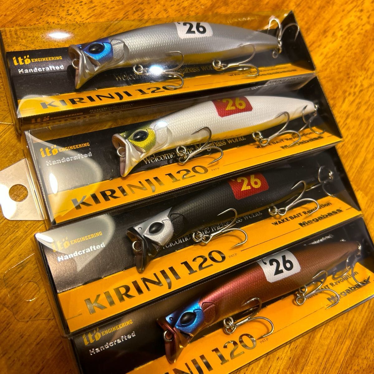 限定レアカラー メガバス キリンジ120 2026年福袋 SALT SET 干支カラー