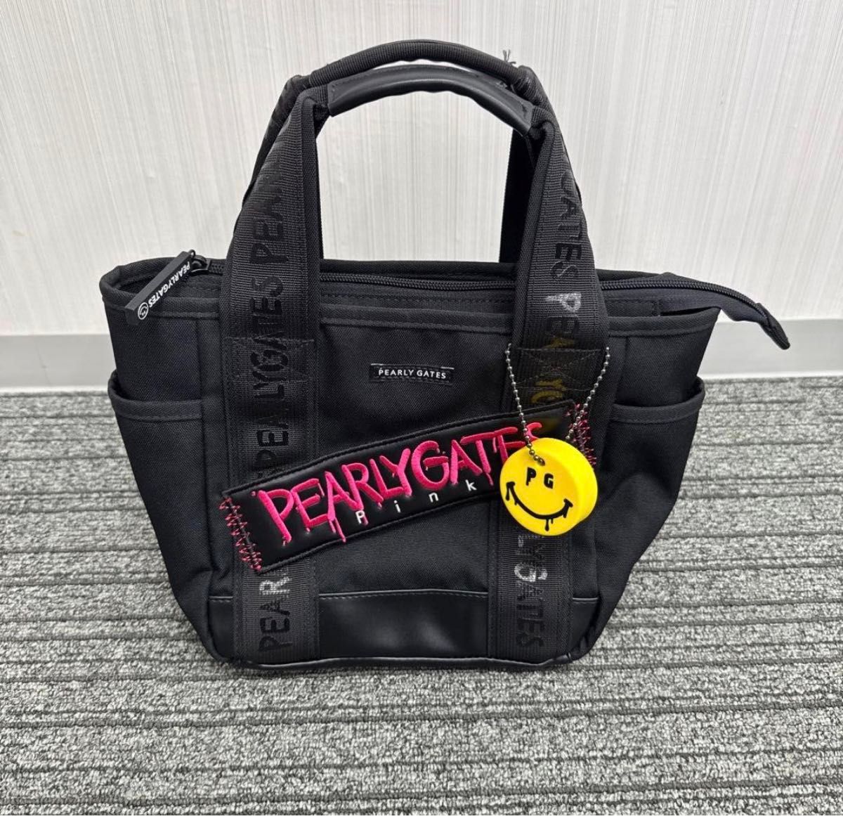 パーリーゲイツ キャディバッグ 12点セット ブラック×ピンク