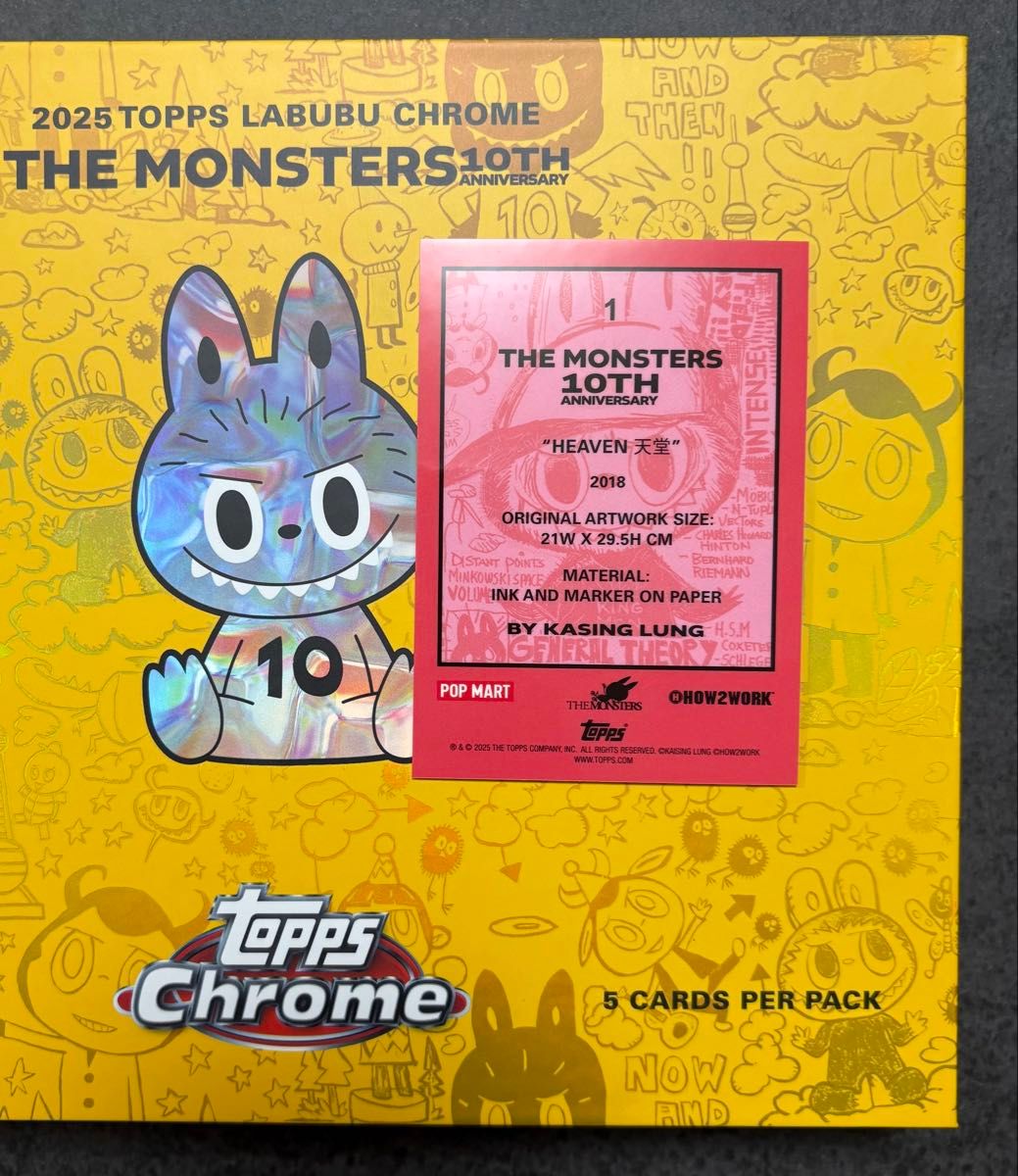 1】Topps Chrome Labubu クローム ラブブ カード トレカ 10TH MONSTERS