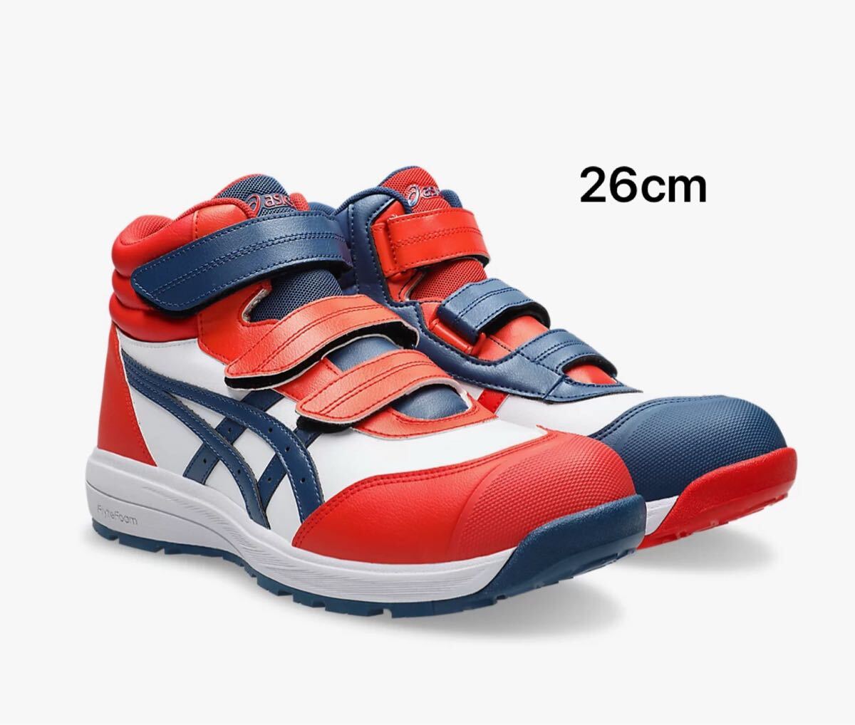 限定 新作 asics アシックス CP312LC 100 26cm ホワイト×ファイアリー