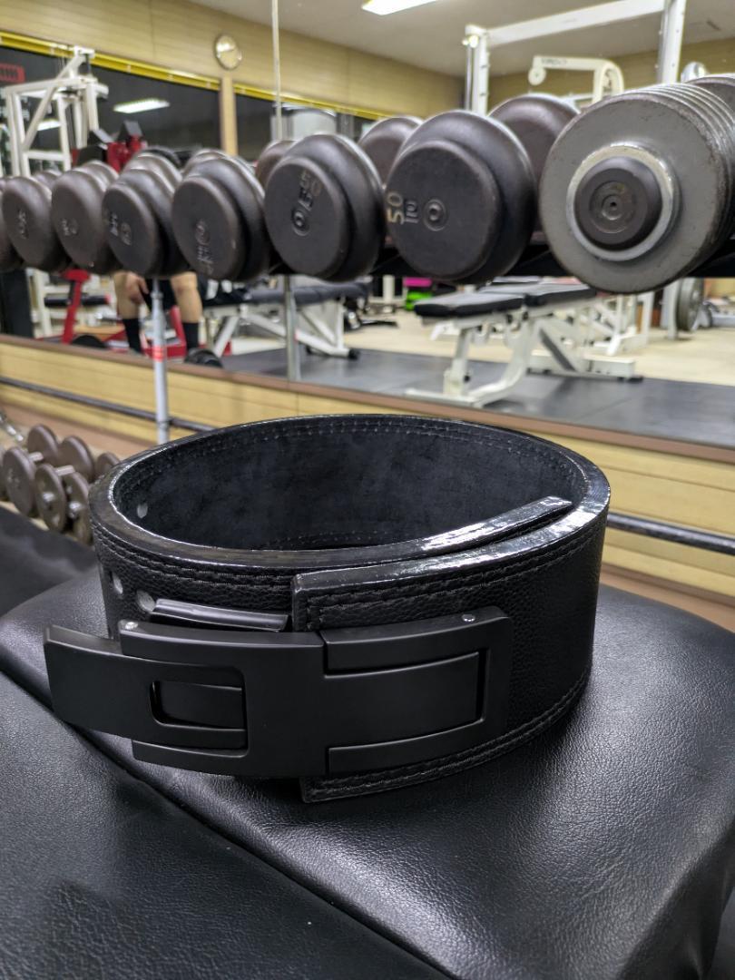 レバーアクションベルト 可変式パワーベルト オールブラック 13mm S