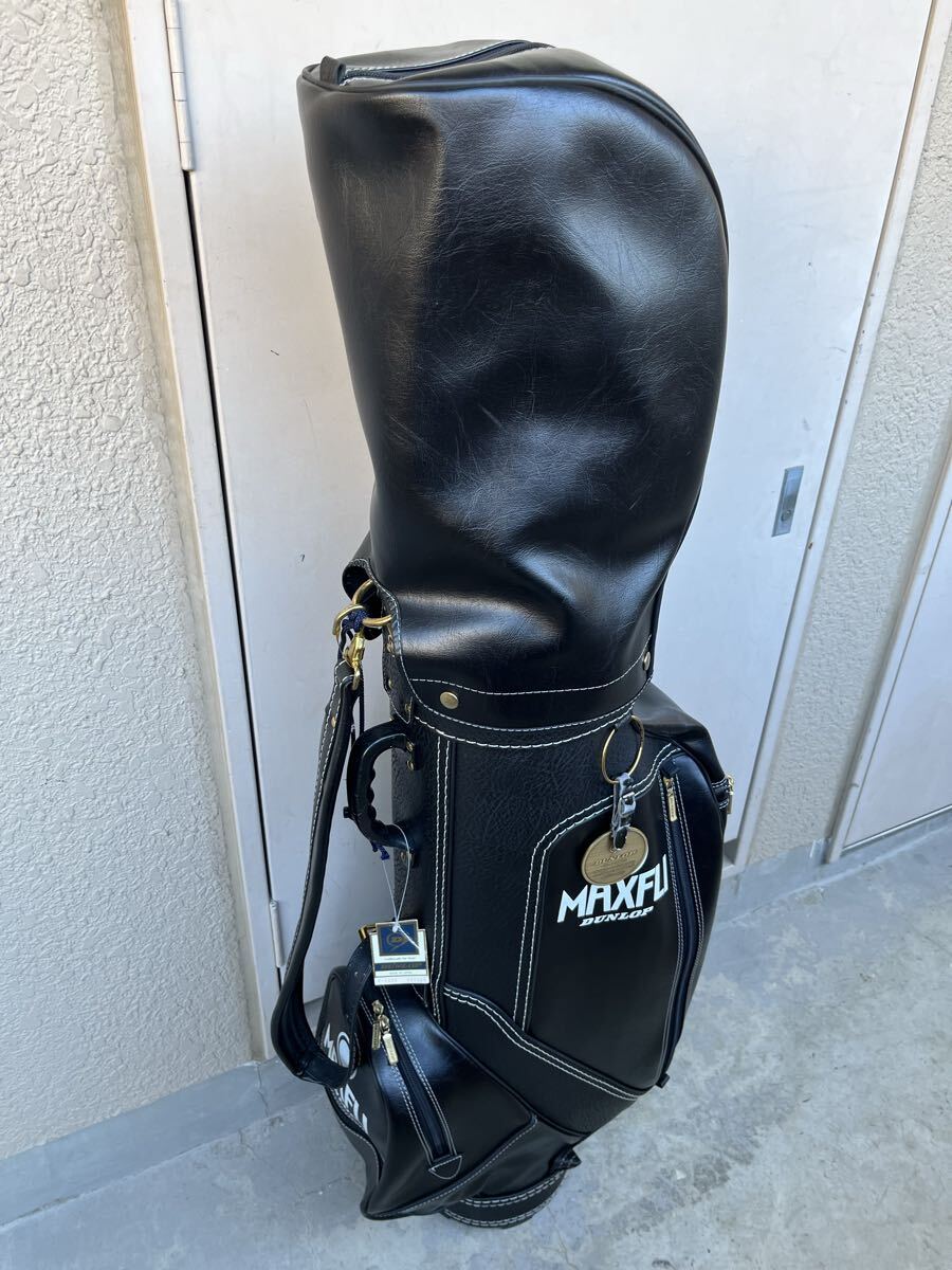 激レア 美品 DUNLOP MAXFLI キャデバッグ 合成皮革8 5型 ゴルフ