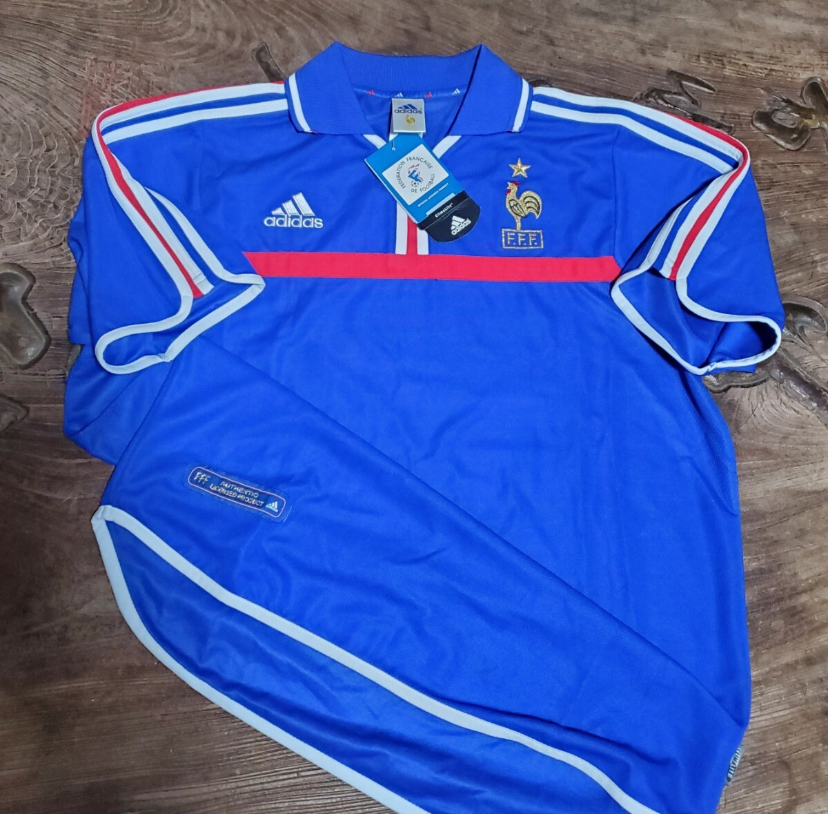 00年 ユーロ2000 優勝 フランス代表 adidas アディダス W/TAGS 検