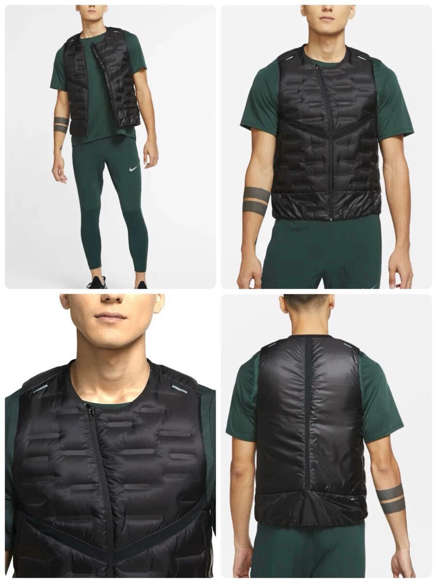 定価20 900円 NIKEナイキRUNNING エアロロフトウーヴンダウンベストXL